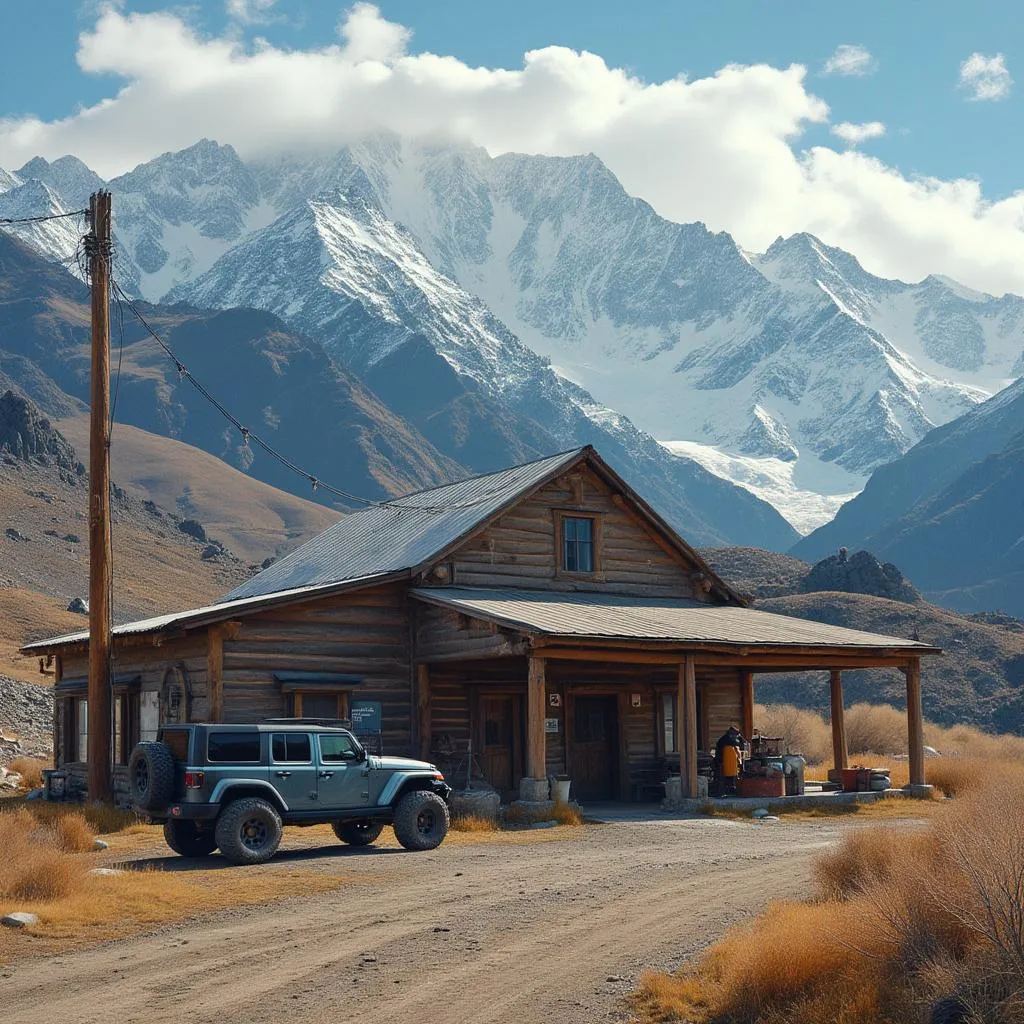 Estación YPF en Patagonia